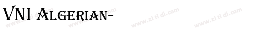 VNI Algerian字体转换